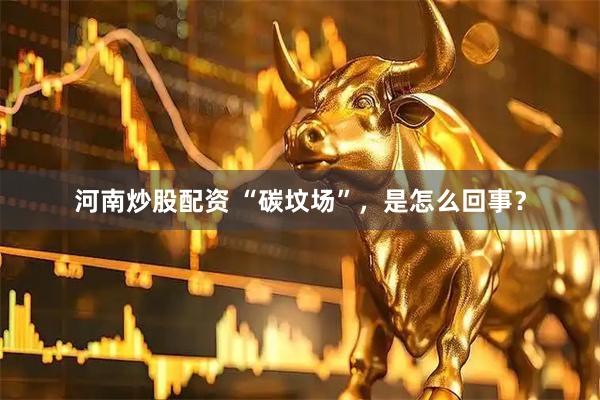 河南炒股配资 “碳坟场”，是怎么回事？